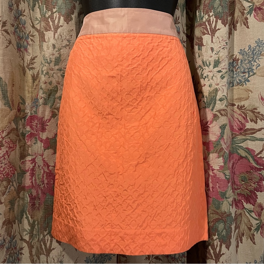 J CREW Spring 2011 Coral and Mauve Skirt